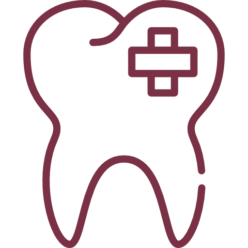 Ícone de restaurações dentárias
